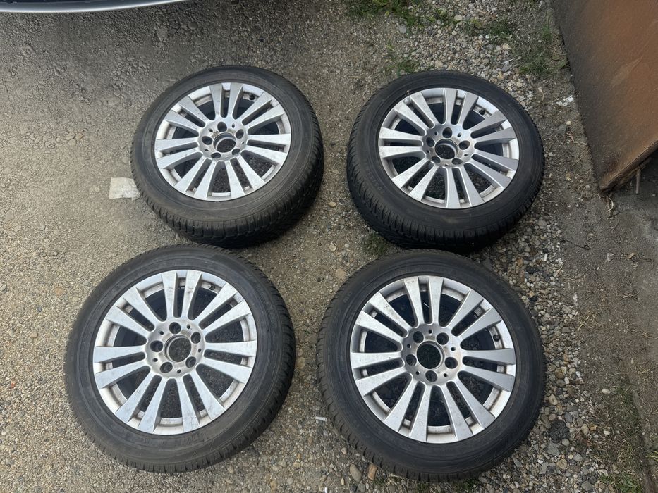 Jante Mercedes C-Class 5x112 Anvelope Iarna 205 55 16