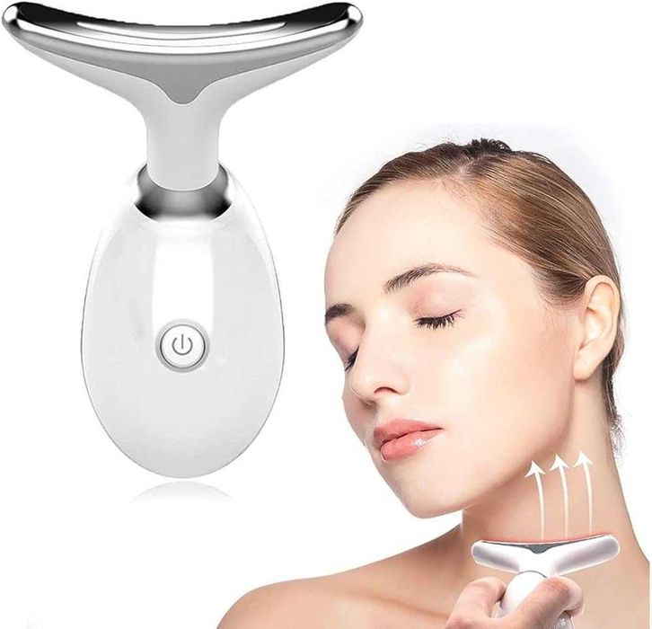 Dispozitiv Facial Prof Anti-Rid 5 în 1 LED, EMS, Masaj Termic, Lifting