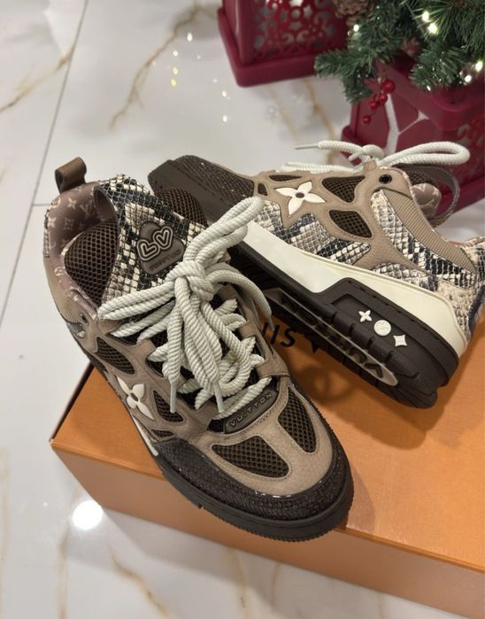 Louis Vuitton LV Skate Mocha Snake Skin