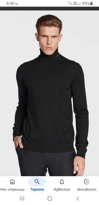 Hugo Boss HUGO Wool Knit Turtleneck M НОВО ОРИГИНАЛ Мъжко Вълнено Поло