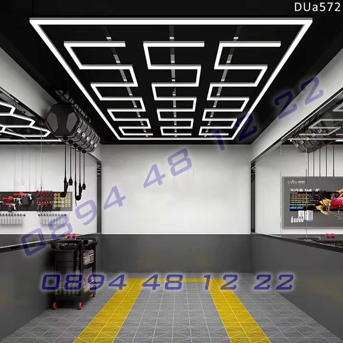 LED осветление таван гараж лед лампа светлина ярка стени свети
