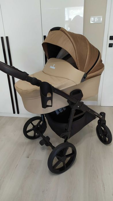 Бебешка количка 3в1 Buba Karina Light Beige / Светла Бежова