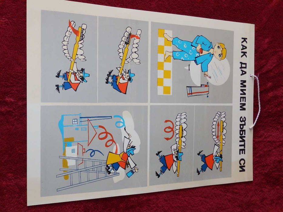 Плакати - СОЦ, учебни табла на автомобилна тематика от 30-те години