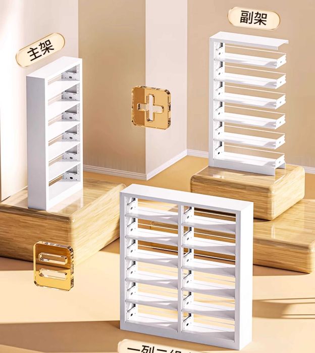 Sozlanadigan balandlikdagi kitob javoni/po‘lat kutubxona javoni