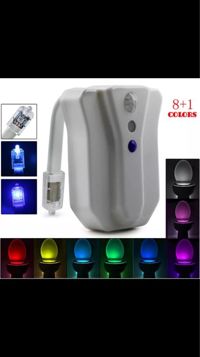 Dezinfectie ultraviolete UV si iluminare multicolora WC funny pt copii
