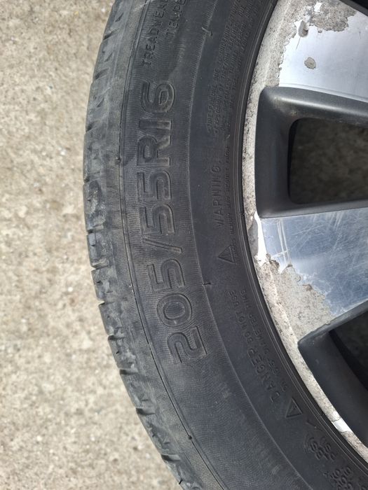 Anvelope Michelin 205 55 r16 + jante aliaj