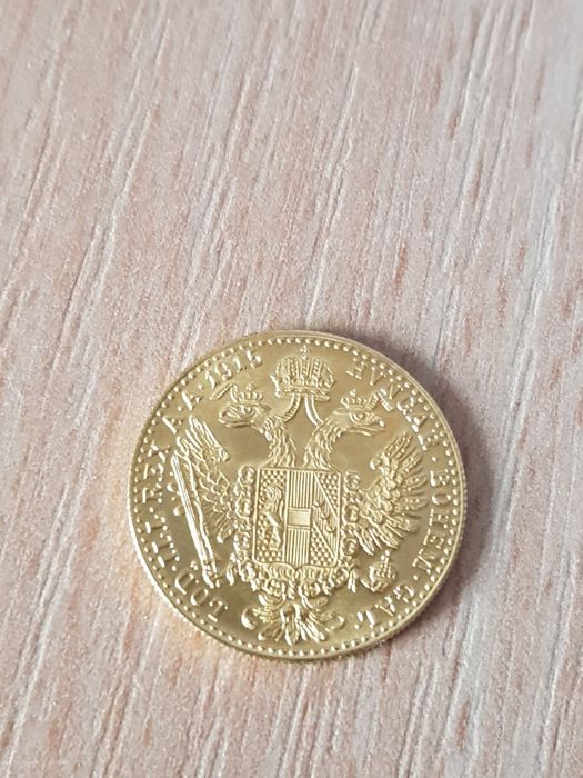 Moneda aur 1 ducat dukat 1915 franz jozef investitie