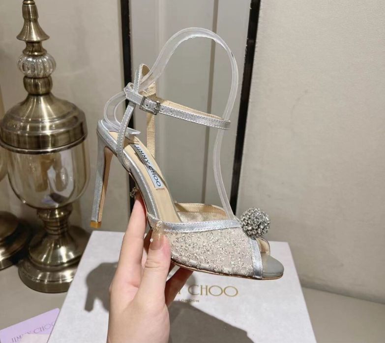 Sandale jimmy choo perle pe comanda