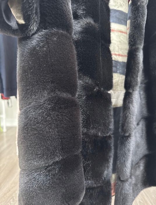 Норковая шуба черная размер 38