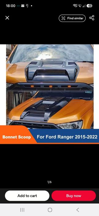 Ford ranger ornament capota