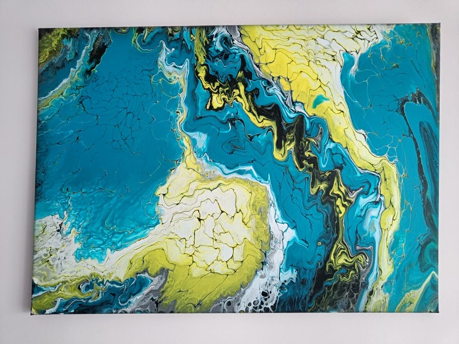 Tablou abstract fluid art 60x50_50x38_la comanda