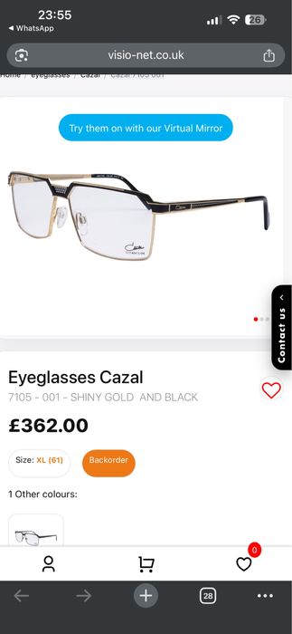 Rame ochelari CAZAL 7105-001 Titanium - Noi,