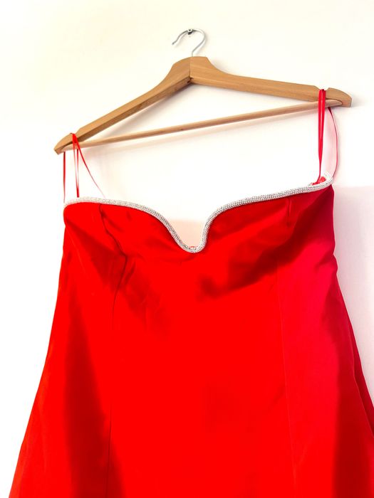 Официална червена рокля MANGO