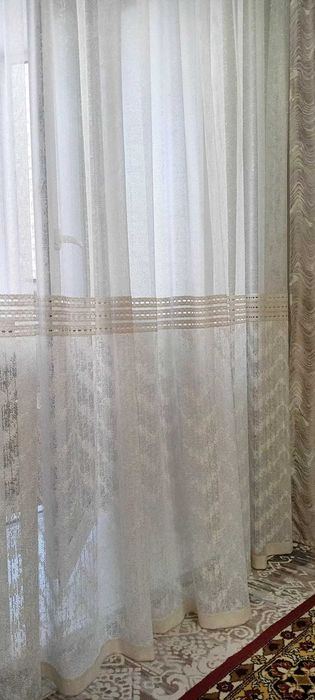 Комплект штор с тюлью