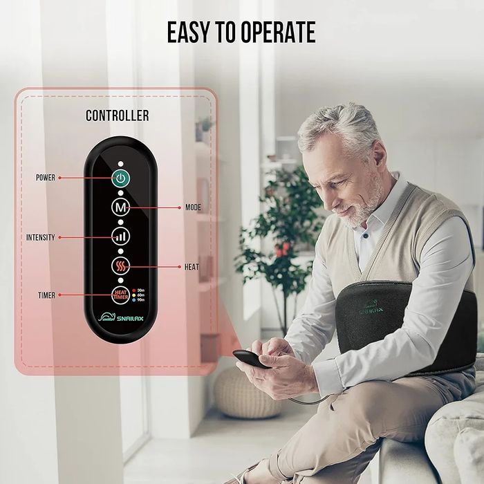 Масажен колан/ пояс с нагряване и вибрация за болки в гърба и кръста