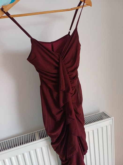 Rochie de vară vişiniu închis de ocazii