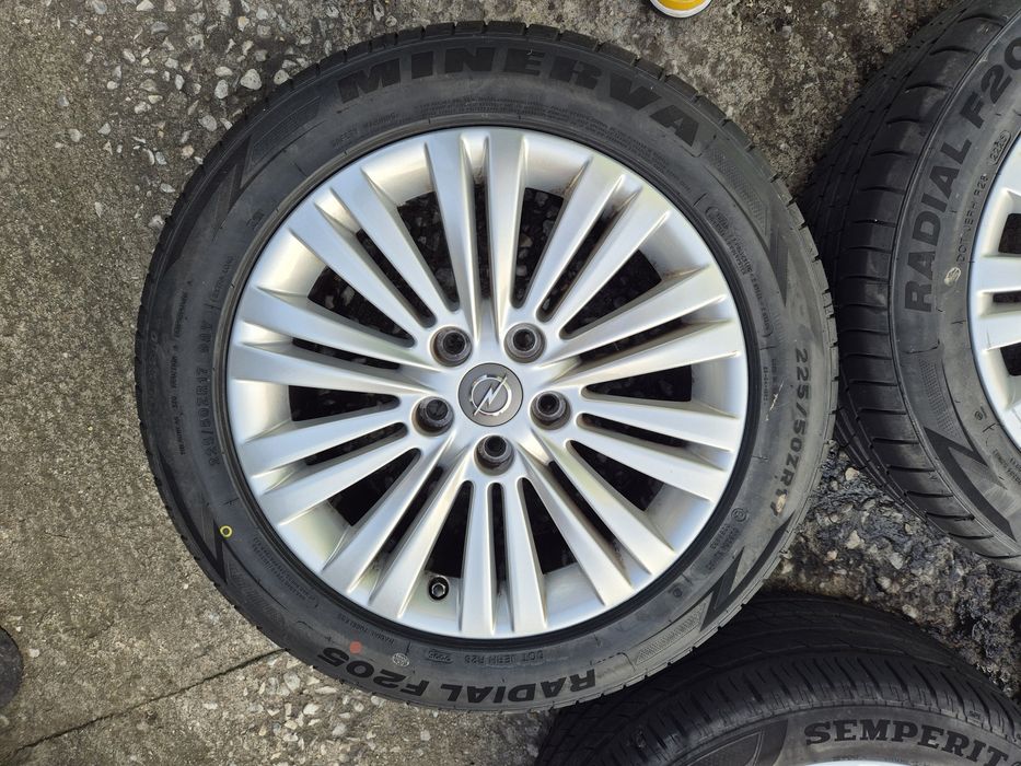 4бр алуминиеви джанти за Опел Зафира 2018г/ 7ж Х 17/ ет  44/ 5Х 115/.