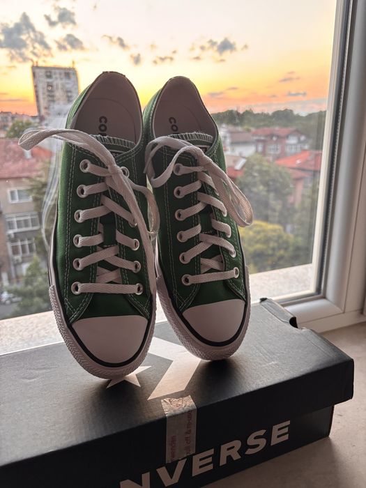 Ниски Converse Chuck Taylor, зелен цвят 40,5 номер