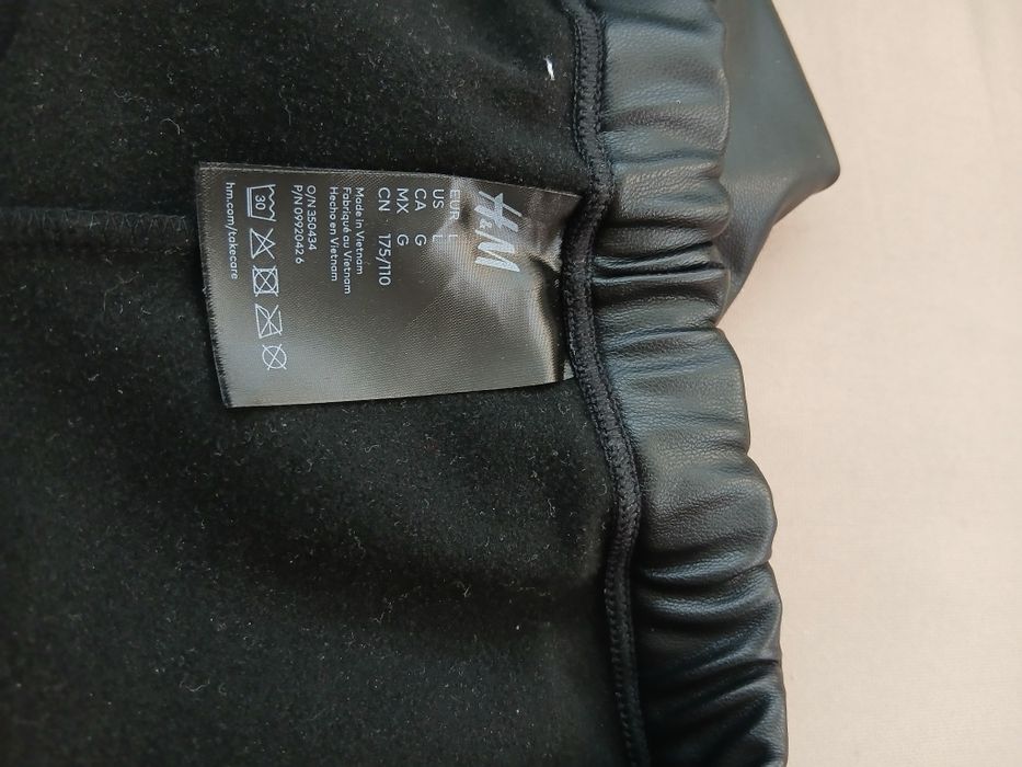 Черен кожен панталон