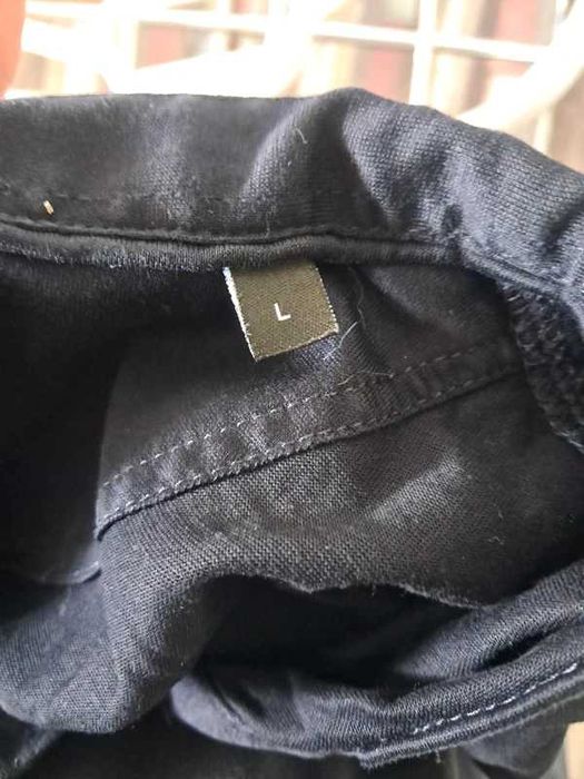 Tricou Polo Bigotti Negru, 100% Bumbac, Mărimea L