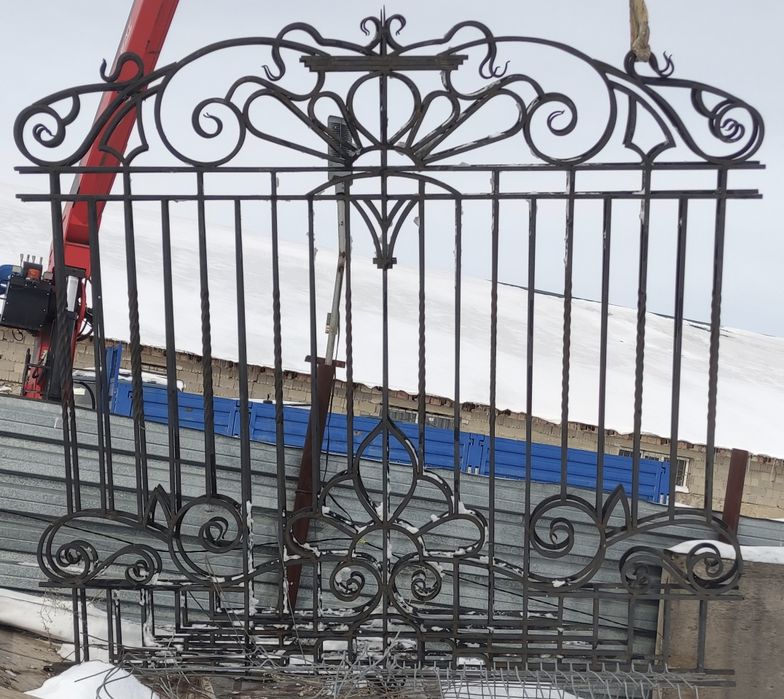 Забор металлический кованый