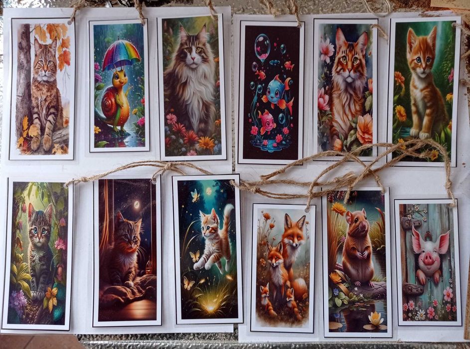 Книго разделители  ото хартия специални бои и ламиниращо фолио