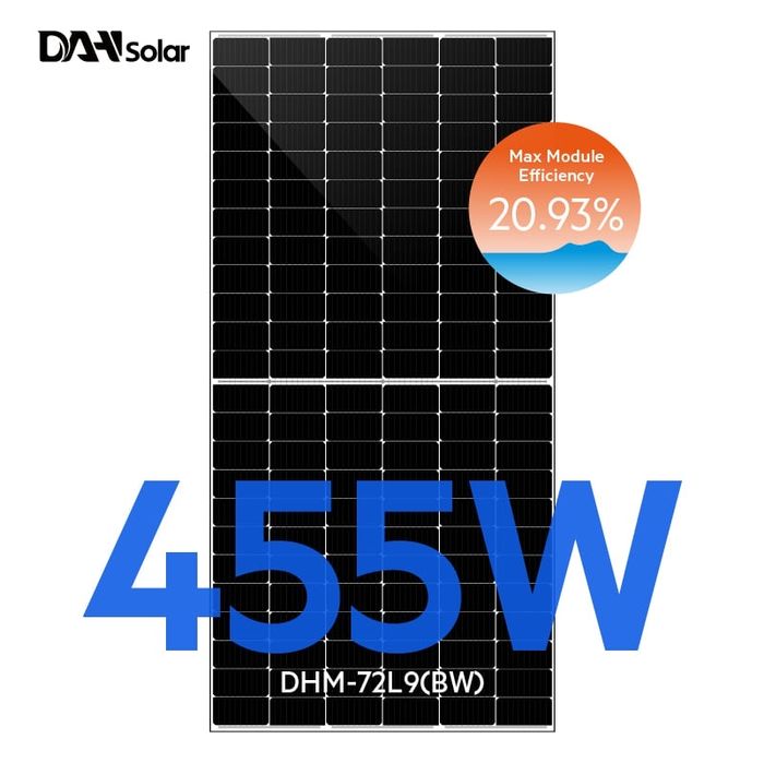 DAH Solar DHM-72L9BW-455w Cadru Silver