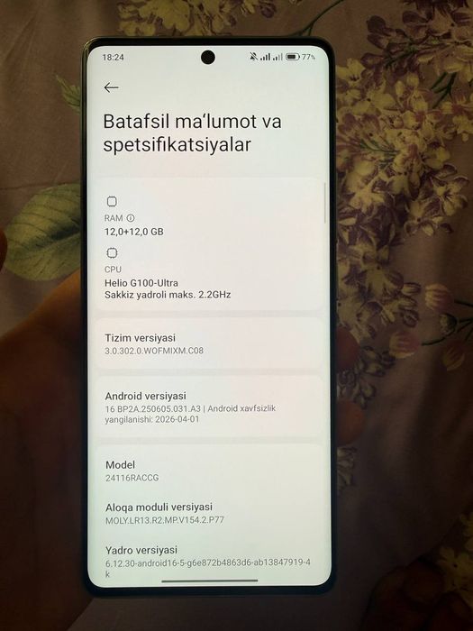 Redmi Note 14 pro 12+12 512 sotiladi