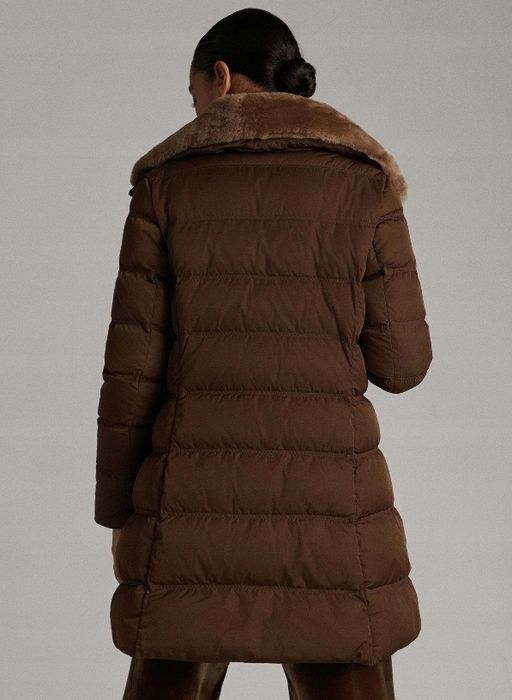 Geaca Massimo Dutti cu guler de blana