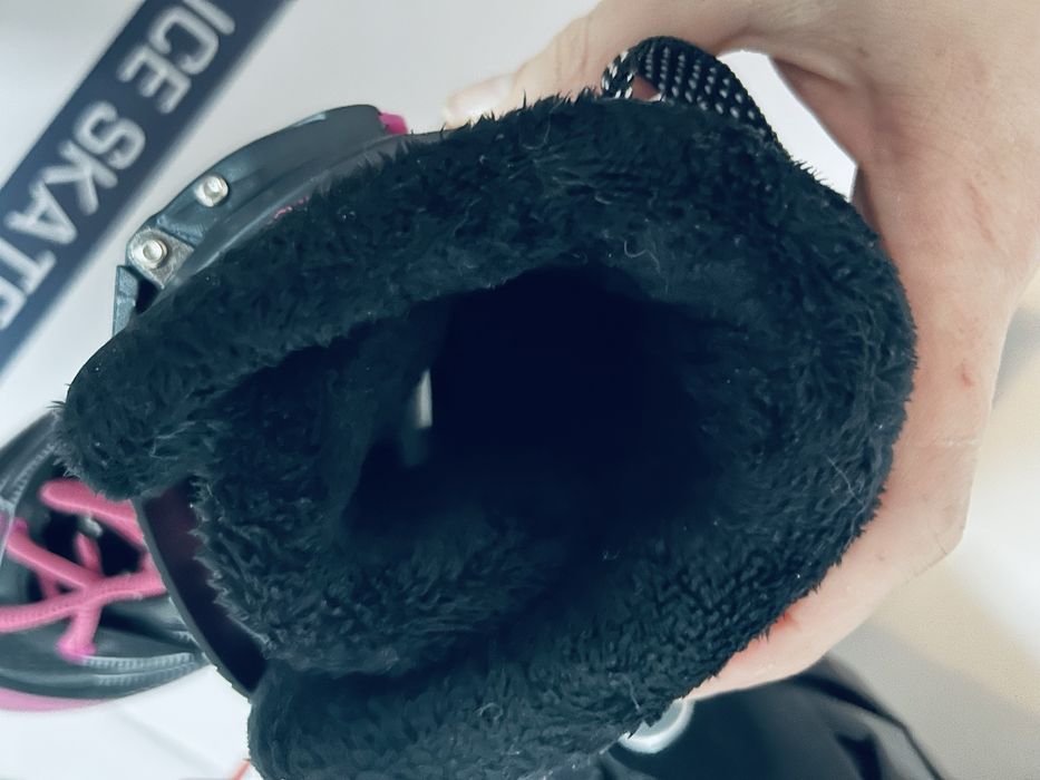 Patine de gheata pentru fete, FILA X-One GL, Negru/Roz, 38EU