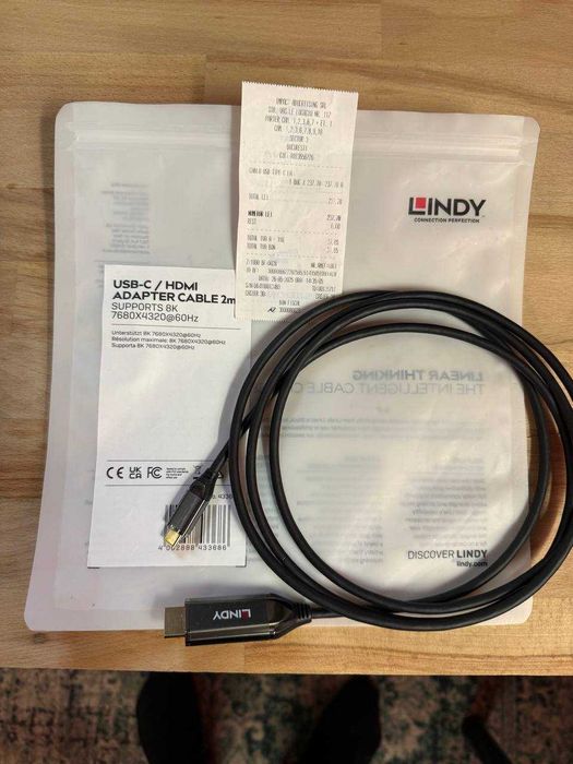 Cablu USB C la HDMI 8K60Hz, Lindy