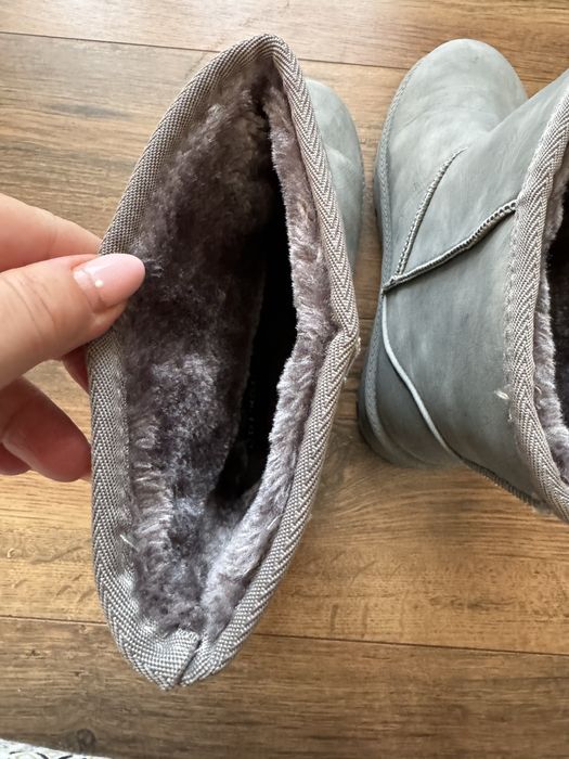 Ватирани сиви апрески / зимни ботуши 39н.