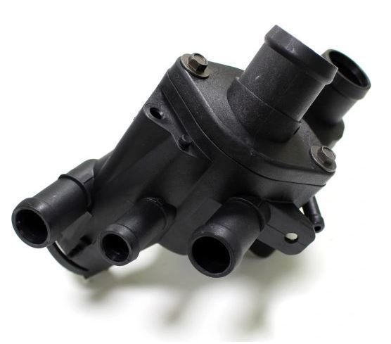 Carcasa termostat Skoda Fabia, 192007, Octavia 1, 192010, Felicia, 192001 Seat Arosa, 192004, Cordoba, 192002; Vw Golf 3, Polo 192005, Lupo, 192005, Caddy, 192004, 87?C - 1.0; 1.4/1.4 16V, 1.6