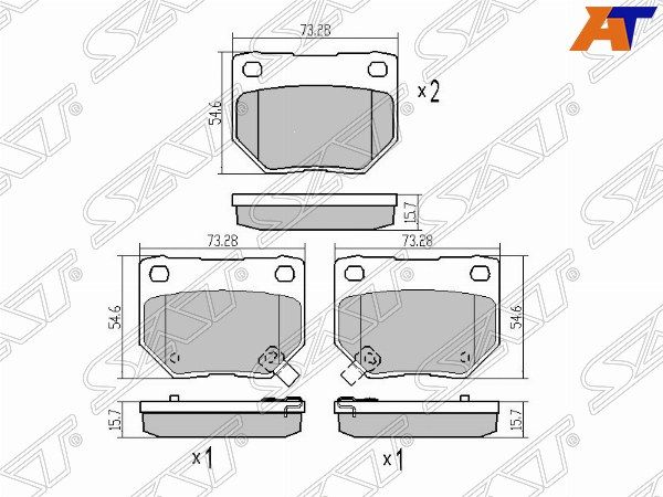 Колодки тормозные Subaru Impreza