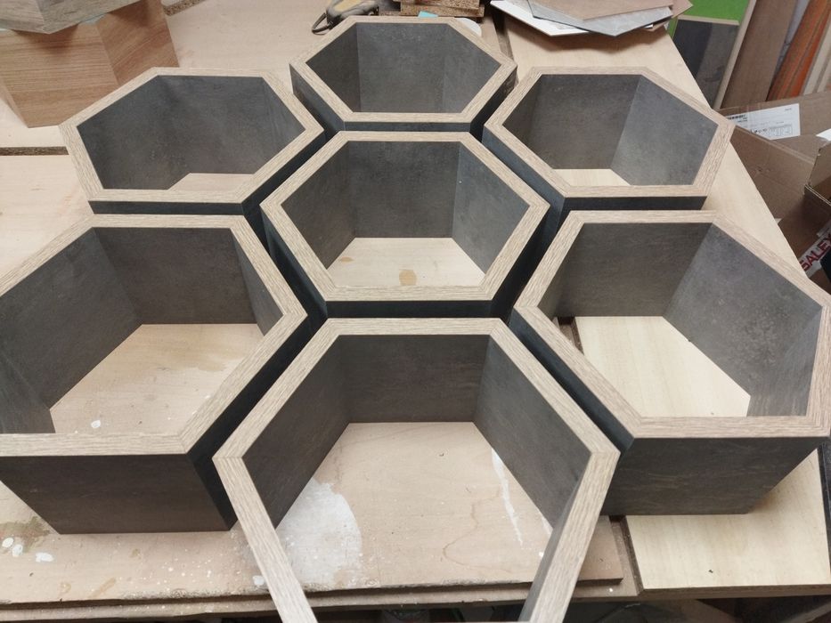 Етажерка,полица,пчелна пита, хексагон, рафт, декорация,полица