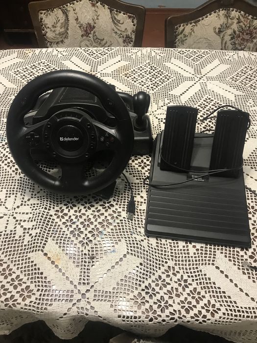 Педали и руль игровые Defender