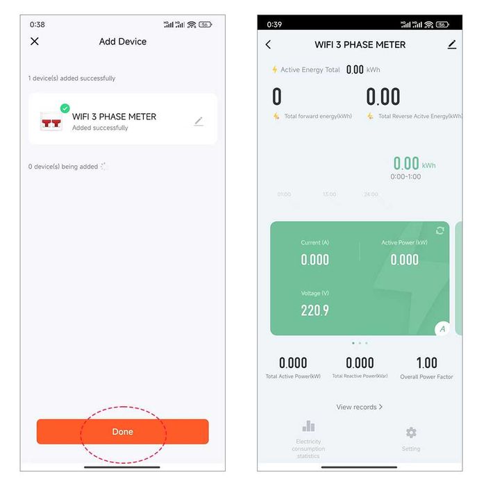 100A Tuya Двупосочен трифазен електромер