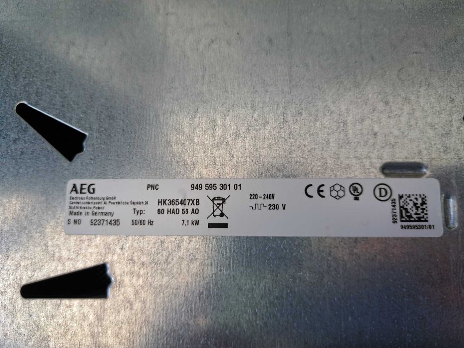 Плот за вграждане AEG за части HK365407XB