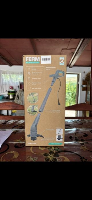 Trimmer electric Ferm, nou, accesorii