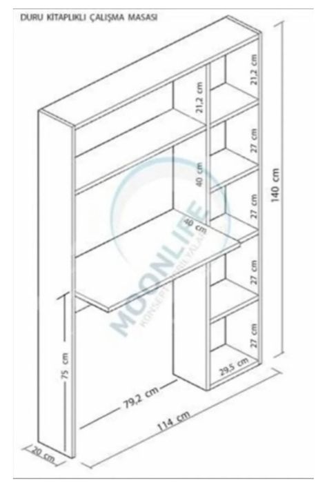 Стол письменный белый