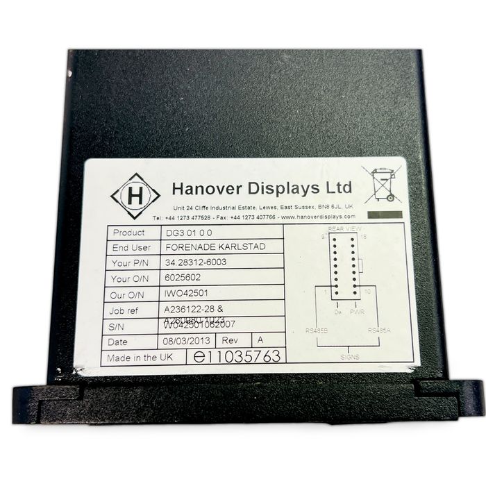 34283126003 Modul de control, Panoul cu numerele de rută de destinație HANOVER DISPLAYS MAN