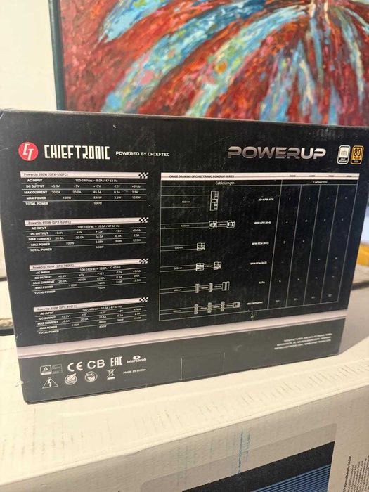 БЛОК ПИТАНИЯ – Chieftec PowerUp GPX‑650FC (650 W