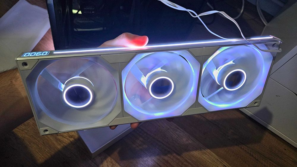 Ventilator Jungle Leopard Starlink, unitate intreaga de 3 ventilatoare, flux invers, ALB