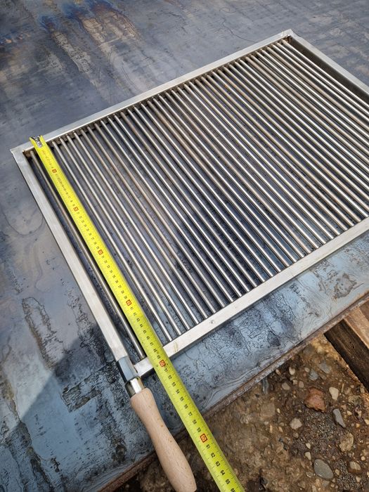 Gratar grill inox alimentar,Grill gradina 70x50,