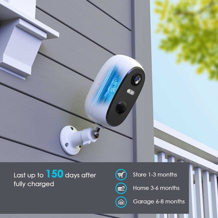 Безжична камера с акум. батерия ZS-GQ1 , ieGeek 2K 3MP