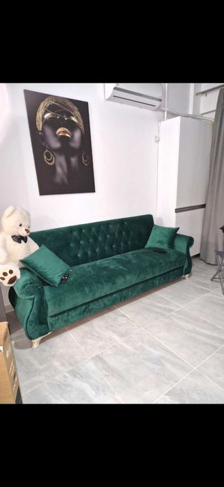 Canapea tapitata extensibila noua!