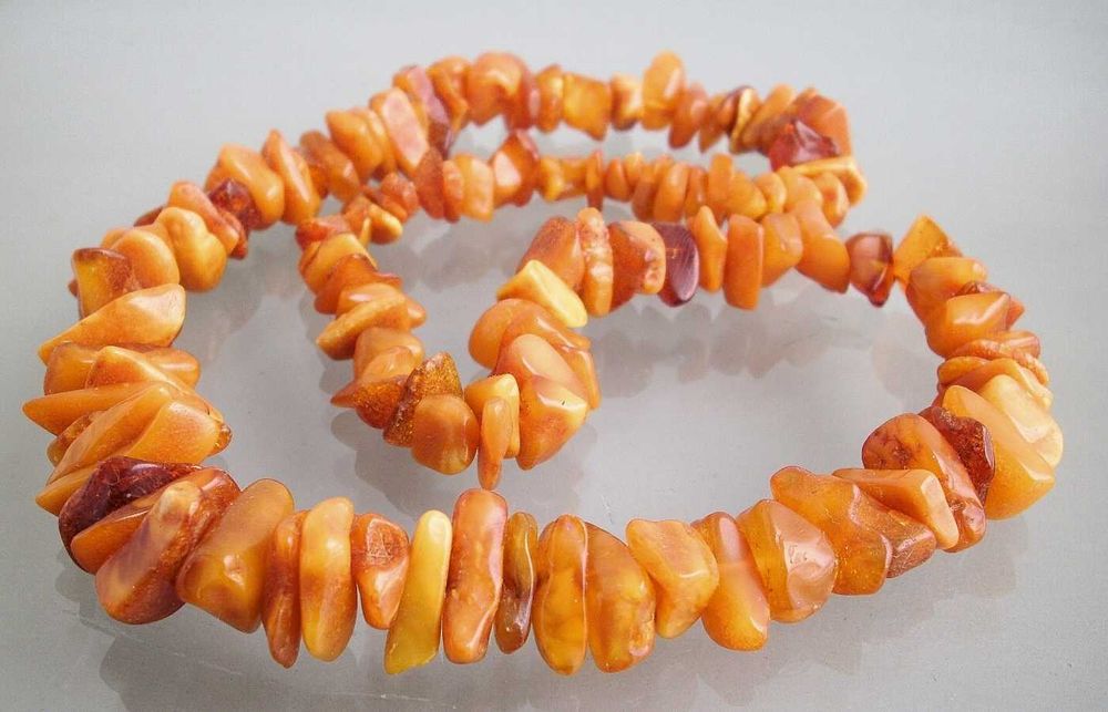 Колие естествен кехлибар гердан огърлица