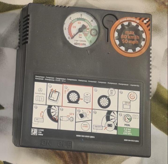 Оригинални НОВИ мощни помпи компресори за гуми с пяна Mercedes Audi