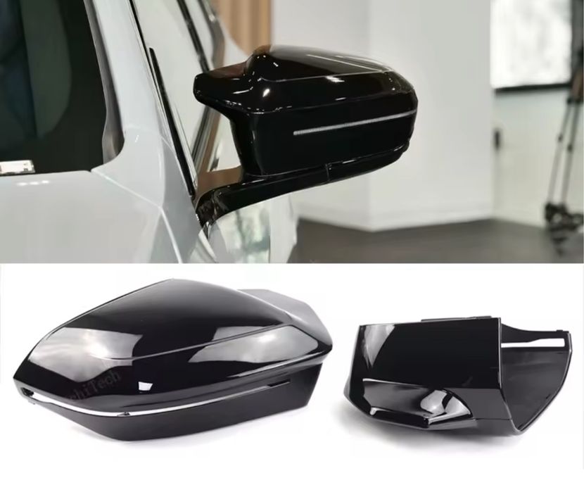 Capace oglinzi Bmw M Seria 5 7 i7 G60 G70 G90 negru lucios cu prinderi