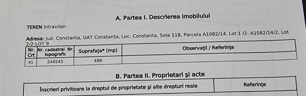 Vând teren intravilan in suprafață de 498 mp langa veterani km 5 ,sere